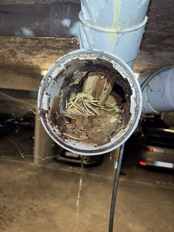 Canalisation obstruée